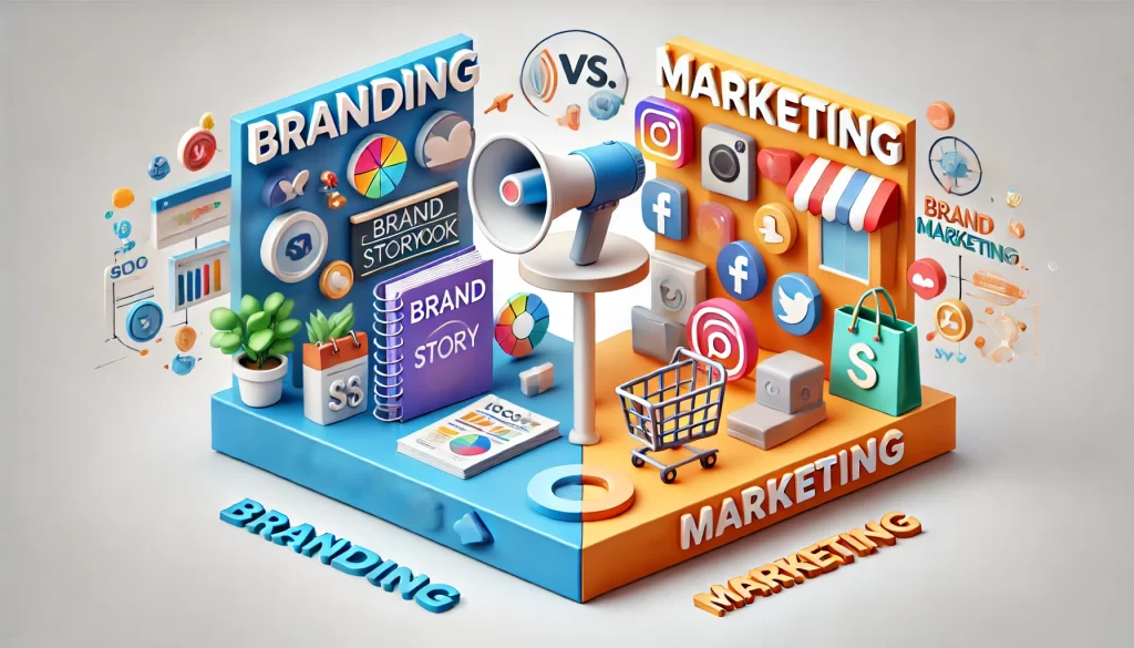 Branding vs. Marketing: Distinct Roles in Business Success