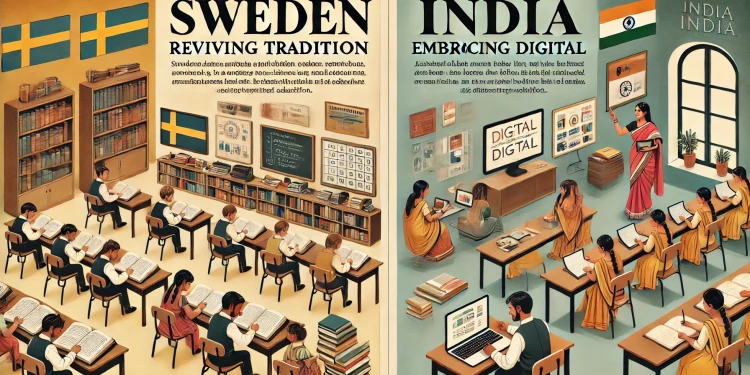 Sweden’s Analog Revival vs. India’s Digital Push