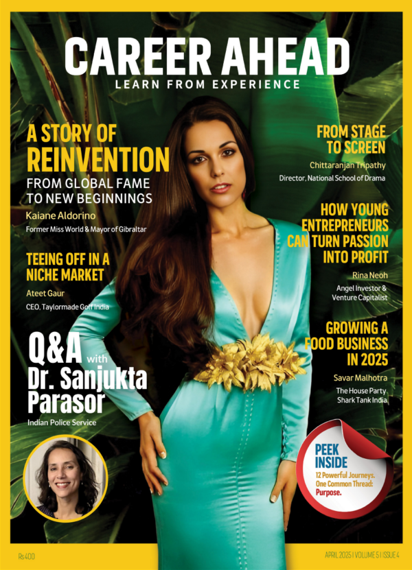 Cover of the April 2025 issue of Career Ahead, featuring Kaiane Aldorino.