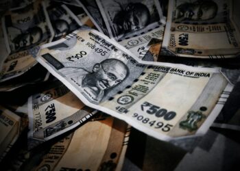 Close-up of Indian rupee notes illustrating abundance and financial concepts.