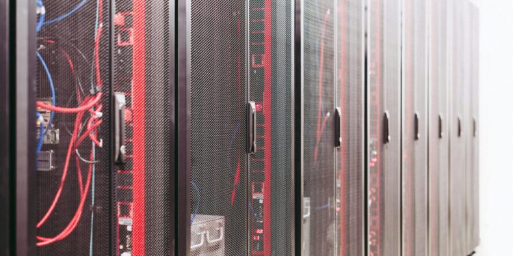 System with various wires managing access to centralized resource of server in data center
