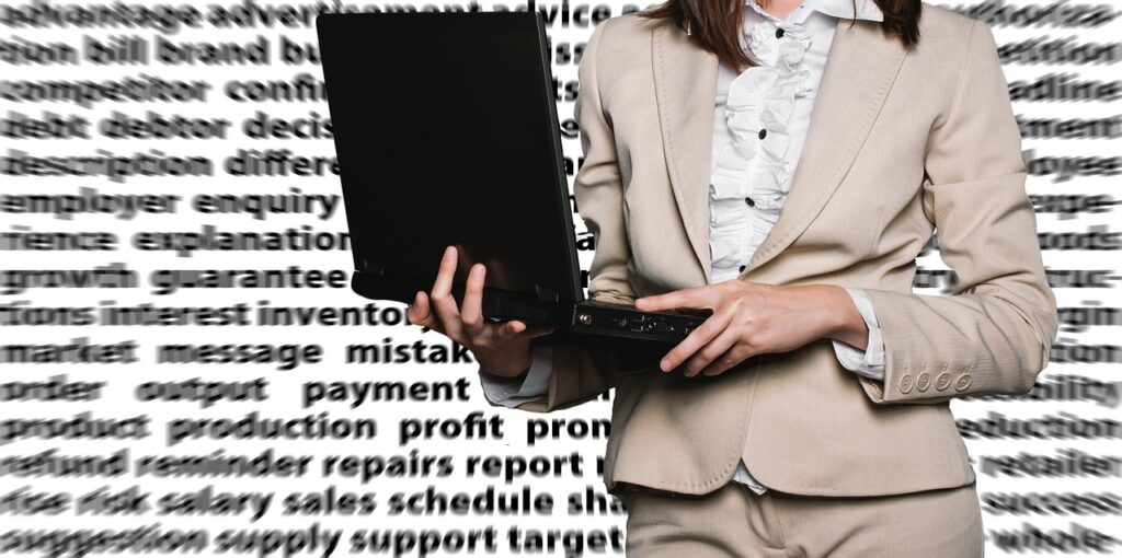 Illustrative stock photo (businesswoman, female) for this story on How to Set a Salary Counter and Weigh a Job Move.