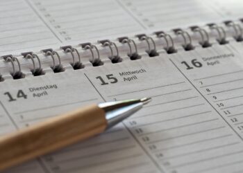 Photo showing calendar, meeting, planning and scheduling.