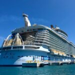 A white cruise ship sailing on a calm sea during daytime, illustrating the suspended Villa Vie Odyssey cruise.