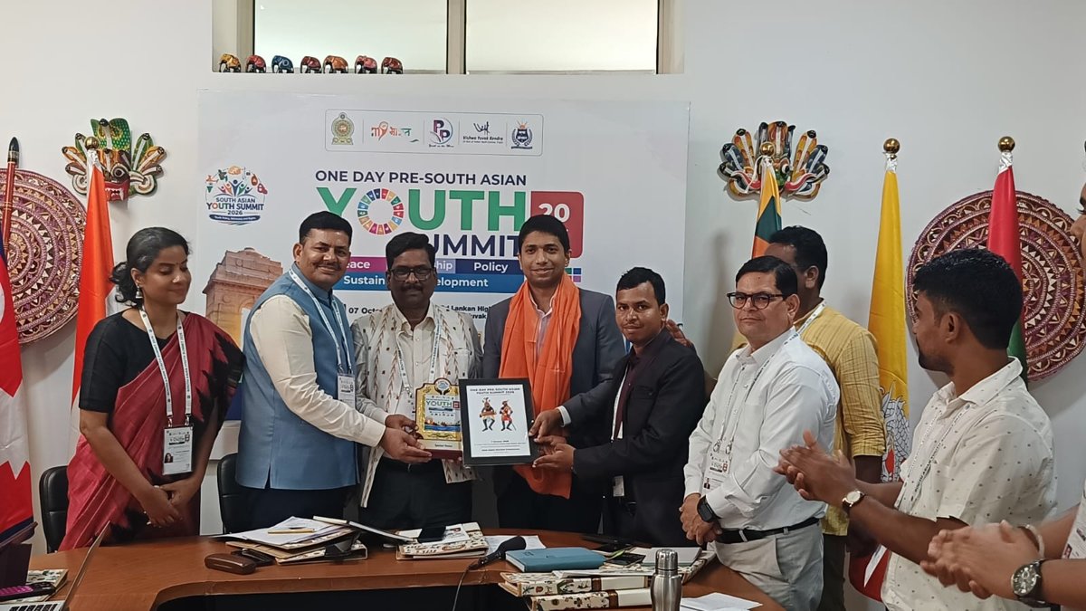 Participants at the One-Day Pre-South Asian Youth Summit 2026 at the Sri Lanka High Commission, New Delhi